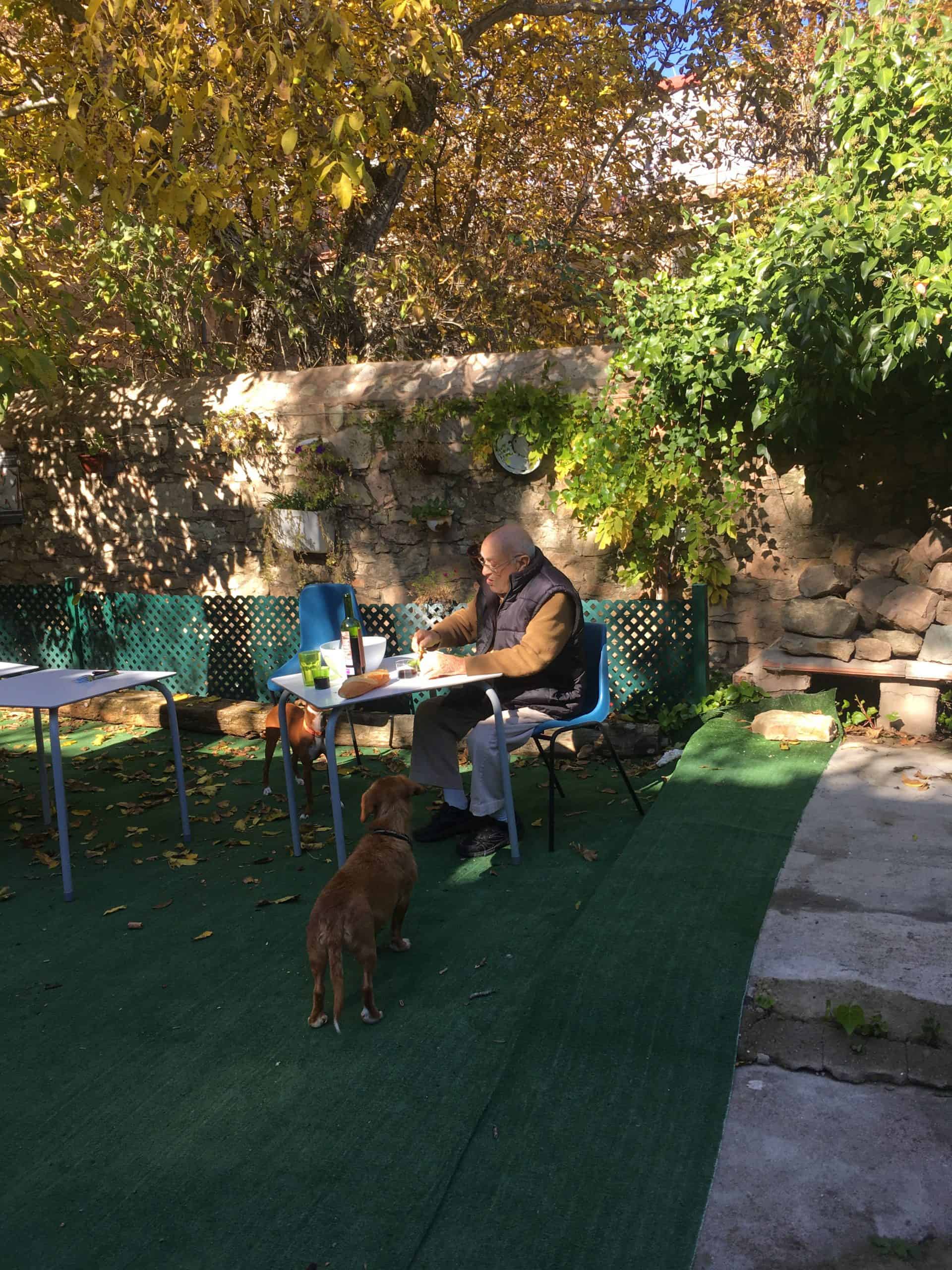 mi padre disfrutando