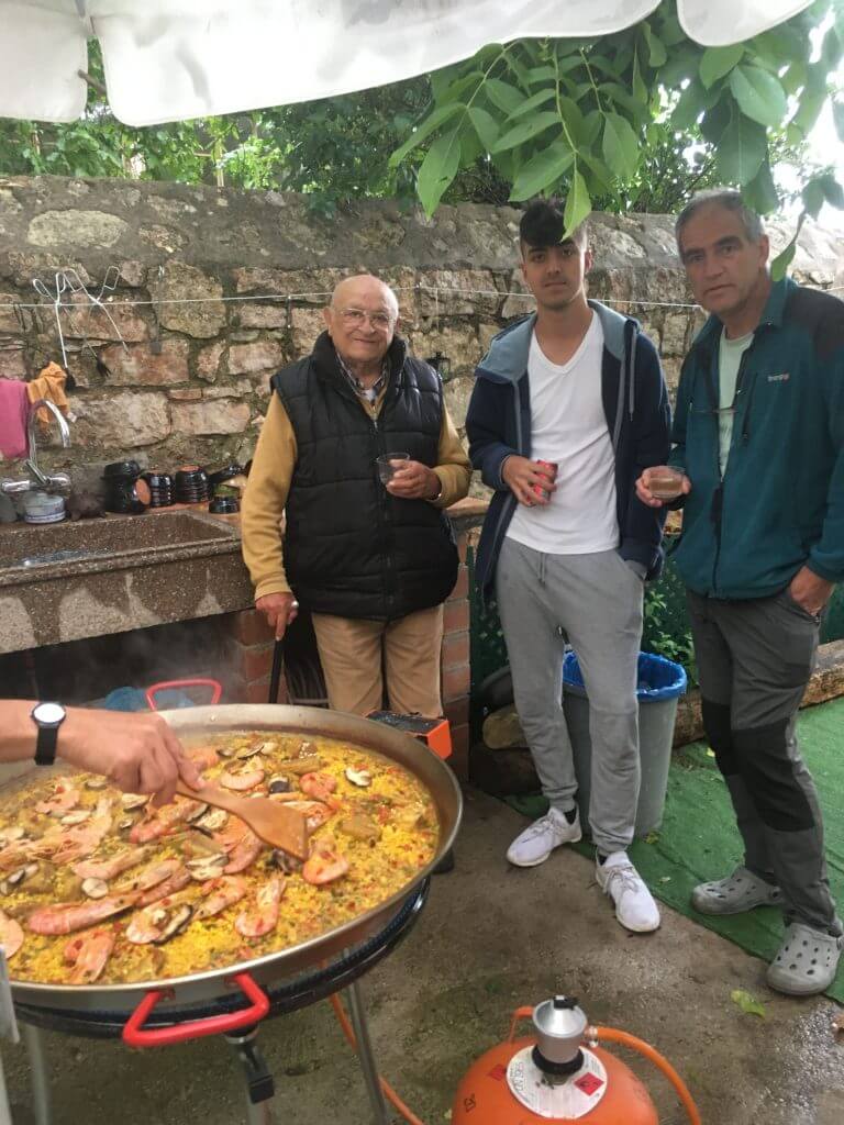 Familia y paella