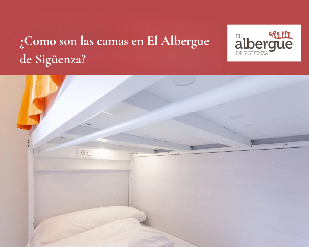 las camas en el albergue de sigüenza