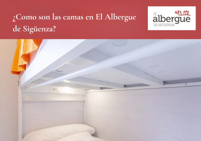 las camas en el albergue de sigüenza