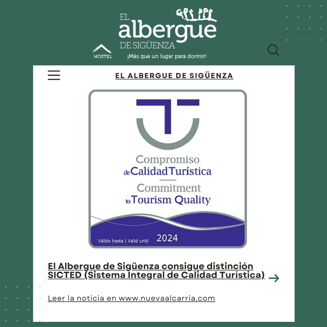 Certificado Sicted El Albergue de Sigüenza